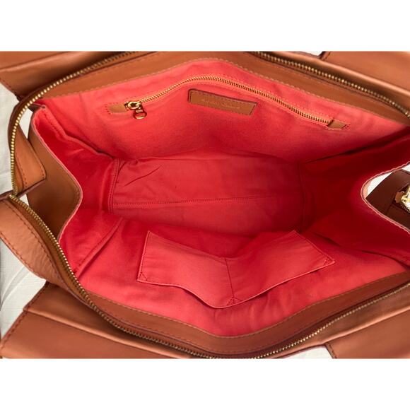 SEE BY CHLOE Cognac Leather Tote with Original Star Charm EUC - Picture 9 of 12
